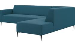 Goossens hoekbank key west blauw stof - 8229544-01