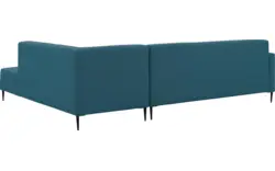 Goossens hoekbank key west blauw stof - 8229544-01
