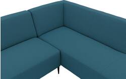 Goossens hoekbank key west blauw stof - 8229544-01