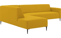Goossens hoekbank key west geel stof - 8229548-01-gespiegeld
