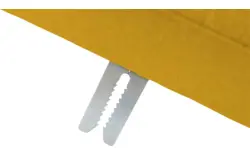 Goossens hoekbank key west geel stof - 8229548-01