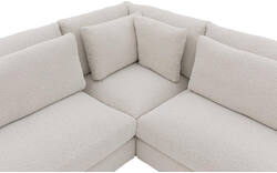 Goossens hoekbank odette wit stof - 8229553-01-gespiegeld