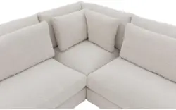 Goossens hoekbank odette wit stof - 8229553-01-gespiegeld