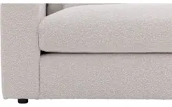 Goossens hoekbank odette wit stof - 8229553-01