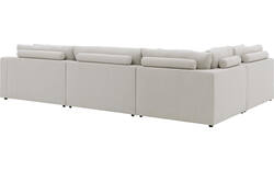 Goossens hoekbank odette wit stof - 8229553-01-gespiegeld