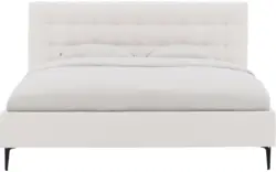 Goossens bedframe royal wit stof - 8229609-01
