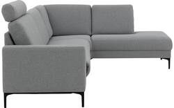 Goossens hoekbank dallas grijs stof - 8229628-11