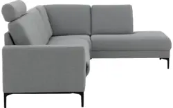 Goossens hoekbank dallas grijs stof - 8229628-11