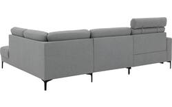 Goossens hoekbank dallas grijs stof - 8229628-11