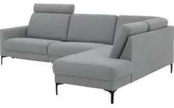 Goossens hoekbank dallas grijs stof - 8229628-11