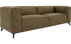 Goossens zitbank calvin groen micro leer - 8229629-01