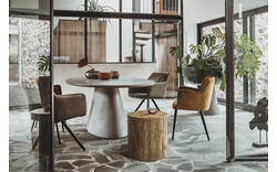 Goossens eettafel stone grijs beton - 8222021-01