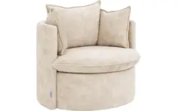 Goossens fauteuil bonne beige stof - 8229733-01