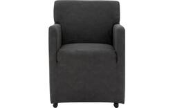 Goossens eetkamerstoel montana grijs micro leer - 8229738-02