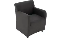 Goossens eetkamerstoel montana grijs micro leer - 8229738-01
