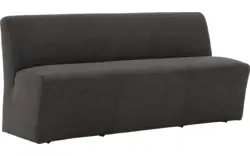 Goossens eetkamerbank montana grijs micro leer - 8229739-01