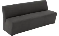 Goossens eetkamerbank montana grijs micro leer - 8229739-01