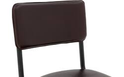 Goossens eetkamerstoel chaplin bruin leer - 8229742-01