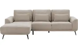 Stof fijn geweven beige