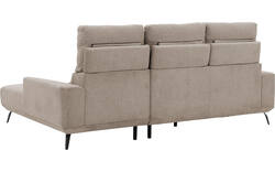 Goossens excellent loungebank princess beige stof - 8229789-01-gespiegeld