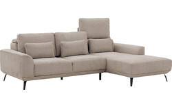 Goossens excellent loungebank princess beige stof - 8229789-01-gespiegeld