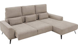 Goossens excellent loungebank princess beige stof - 8229789-01-gespiegeld