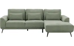 Goossens excellent loungebank princess groen stof - 8229791-01-gespiegeld