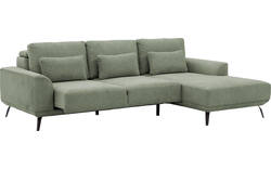 Goossens excellent loungebank princess groen stof - 8229791-01-gespiegeld