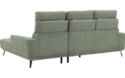 Goossens excellent loungebank princess groen stof - 8229791-01-gespiegeld