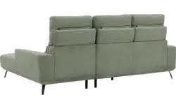Goossens excellent loungebank princess groen stof - 8229791-01-gespiegeld