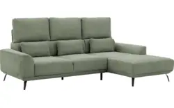 Goossens excellent loungebank princess groen stof - 8229791-01-gespiegeld