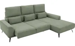 Goossens excellent loungebank princess groen stof - 8229791-01-gespiegeld