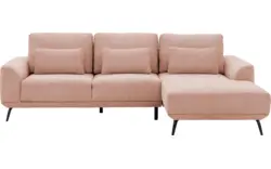 Goossens excellent loungebank princess roze stof - 8229792-01-gespiegeld