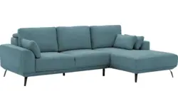 Goossens excellent loungebank princess blauw stof - 8229793-01-gespiegeld