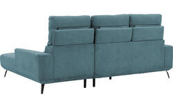Goossens excellent loungebank princess blauw stof - 8229793-01-gespiegeld