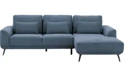 Stof fijn geweven blauw