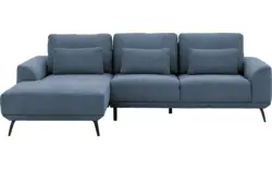 Stof fijn geweven blauw