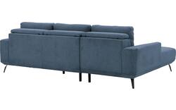 Goossens excellent loungebank princess blauw stof - 8229794-01