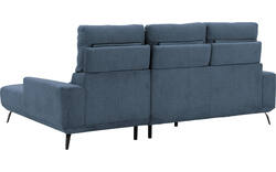 Goossens excellent loungebank princess blauw stof - 8229794-01-gespiegeld