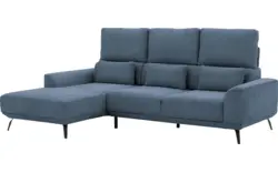 Goossens excellent loungebank princess blauw stof - 8229794-01
