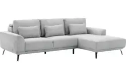Goossens excellent loungebank princess grijs stof - 8229795-01-gespiegeld