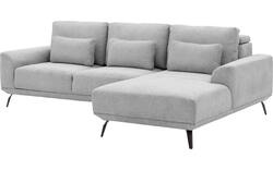 Goossens excellent loungebank princess grijs stof - 8229795-01-gespiegeld