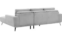 Goossens excellent loungebank princess grijs stof - 8229795-01-gespiegeld