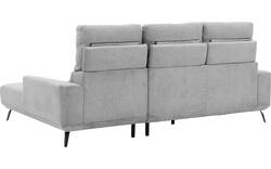 Goossens excellent loungebank princess grijs stof - 8229795-01-gespiegeld