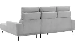 Goossens excellent loungebank princess grijs stof - 8229795-01-gespiegeld