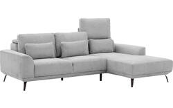 Goossens excellent loungebank princess grijs stof - 8229795-01-gespiegeld