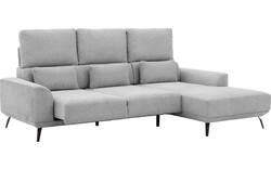 Goossens excellent loungebank princess grijs stof - 8229795-01-gespiegeld
