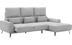 Goossens excellent loungebank princess grijs stof - 8229795-01-gespiegeld