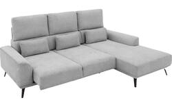 Goossens excellent loungebank princess grijs stof - 8229795-01-gespiegeld