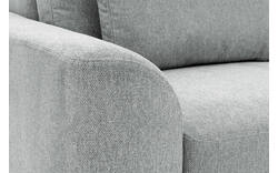 Goossens excellent loungebank princess grijs stof - 8229795-01-gespiegeld